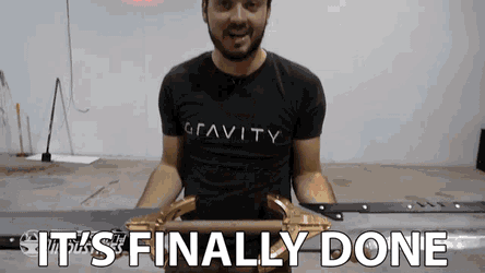 Its Finally Done Atlast GIF