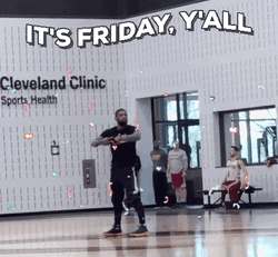 Its Friday Basketball Player Dancing In Court GIF