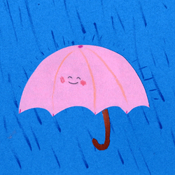 Its Gonna Rain Umbrella Is Happy GIF