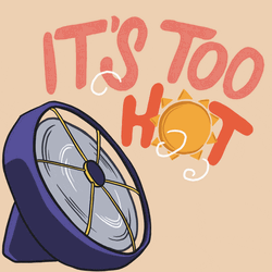 Its Hot Climate Change Slogan Art GIF