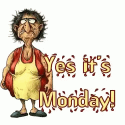 Its Monday Grumpy Lady GIF