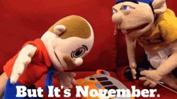It’s November Super Mario Logan Puppets GIF
