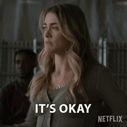 Its Okay Blonde Girl GIF