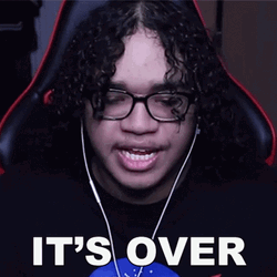 Its Over Curly Man GIF