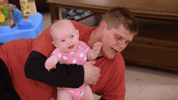 Its Papa Holding The Baby Not The Mama GIF