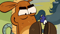 Its Pony Jumping On Jigsaw Puzzle GIF