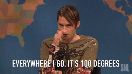 Its So Hot Bill Hader GIF