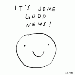 Its Some Good News Doodle Smiley GIF
