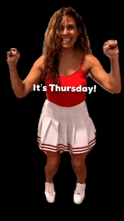 Its Thursday Cheerleader Dance GIF