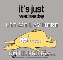 Its Wednesday Let Me Lay Here Love You GIF