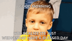 Its Wednesday Sleepy Boy GIF