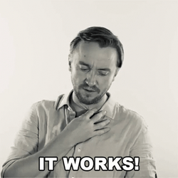Its Working Tom Felton While Holding His Chest GIF