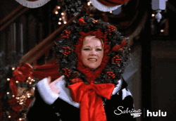 Its Xmas Time Girl In A Wreath GIF