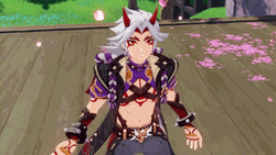 Itto Unleashing Power Genshin Impact GIF
