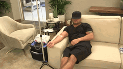 Iv Drip In Patient's Arm GIF
