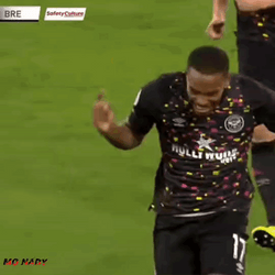 Ivan Toney Excited Fist Pump Celebration GIF