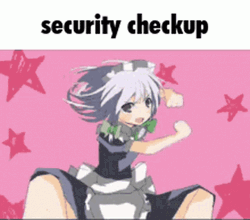 Izayoi Sakuya Punching Security Checkup GIF
