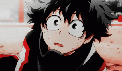Izuku Midoriya Shocked Reaction GIF