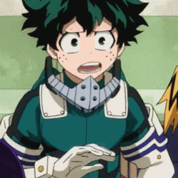 Izuku Midoriya Talking Alone GIF