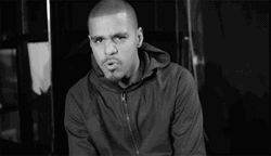 J Cole Salute Sign GIF