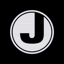 J On Blue Logo GIF