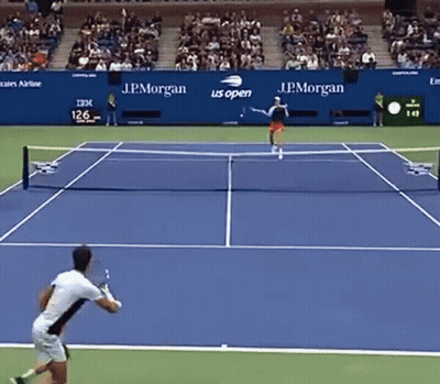 J.p. Morgan Is One Of The Sponsors Of The Tennis Tournament GIF
