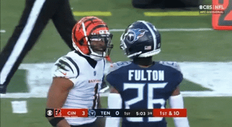 Ja'marr Chase Talking To Fulton GIF