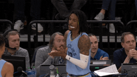 Ja Morant Gun Chewing Mouthpiece GIF