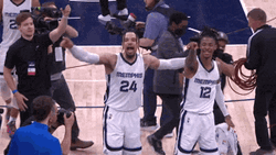 Ja Morant Gun Foot Dance GIF