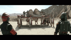 Jabba The Hut Being Lifted GIF