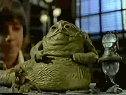 Jabba The Hutt Moving Statue Toy GIF