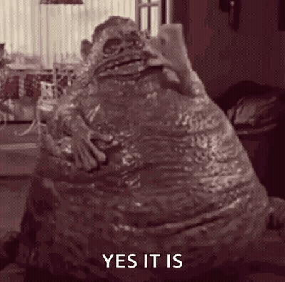Jabba The Hutt Taking Selfie With Cell Phone GIF