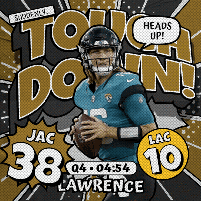 Jac Lawrence Advertisement Holding Football GIF