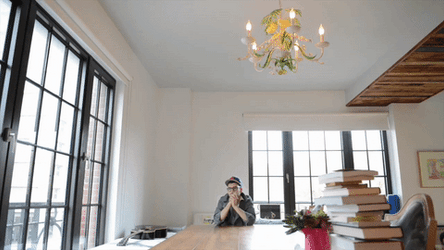 Jack Antonoff Chandelier Light GIF