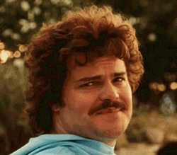 Jack Black Awkward Smile Nacho Libre Movie GIF