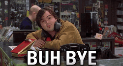 Jack Black Comedian Sarcastic Good Bye GIF