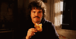 Jack Black Eating Toast Bread GIF