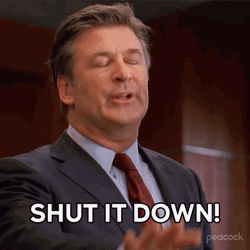 Jack Donaghy Shut It Down GIF