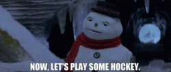 Jack Frost Let's Play Hockey GIF