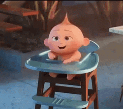 Jack Jack Playing On Chair GIF