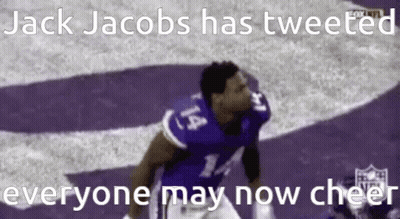 Jack Jacobs Tweeted Everyone May Now Cheer With Football Player GIF