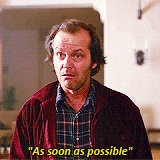 Jack Nicholson As Soon As Possible GIF