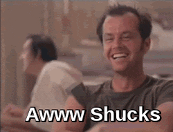 Jack Nicholson Aw Shucks GIF
