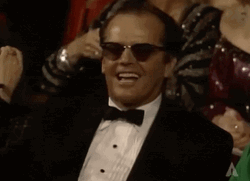 Jack Nicholson Awards Night GIF