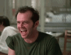 Jack Nicholson Nodding And Chuckling GIF
