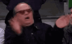 Jack Nicholson Nodding Big Claps GIF