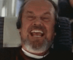 Jack Nicholson Nodding Big Laugh Anger Management GIF