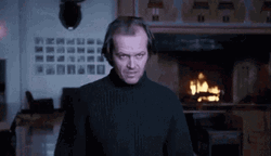 Jack Nicholson Nodding Devilish Gaze GIF