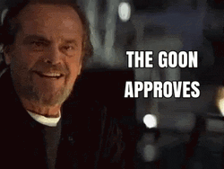 Jack Nicholson Nodding The Goon Approves Meme GIF