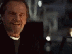 Jack Nicholson Slow Motion Nodding GIF